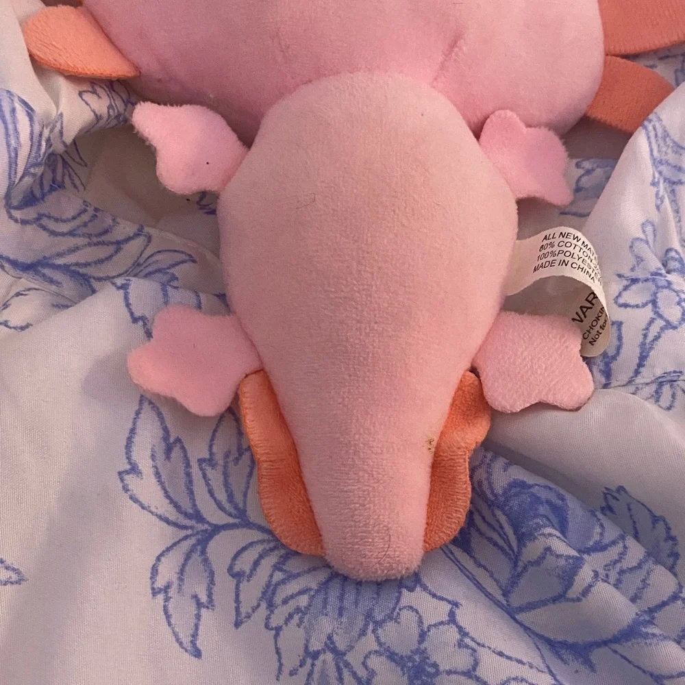 Adorable Pink Plush Axolotl - Picture 4 of 5